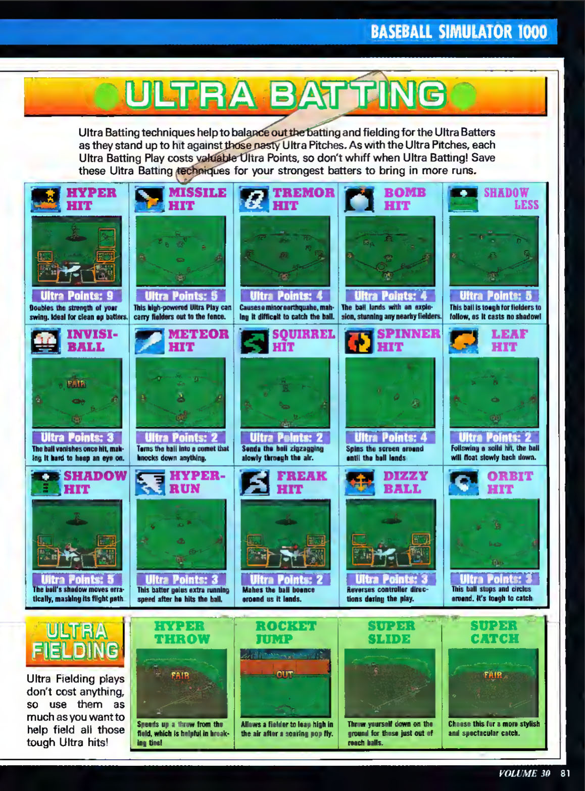 Super Baseball Simulator 1.000, Nintendo Power November 1991 page 81